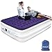 yeacar Air Mattress Blow Up Raised Airbed with Internal High Capacity Pump, Portable Inflatable Bed Queen Size