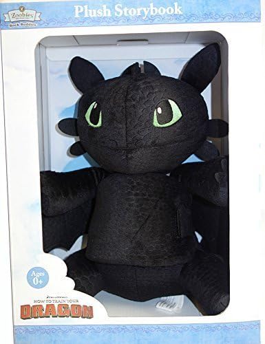 Zoobies How to Train Your Dragon Toothless Plush Soft Toy + Storybook Book Buddy