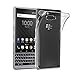 BlackBerry KEY2 Case, AVIDET Shock-Absorption Flexible Soft Gel TPU Silicone Case Cover for BlackBerry KEY2 (Transparent)