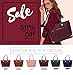 YNIQUE Women Top Handle Handbags Satchel Purse Tote Bag Shoulder Bag, Wine, Medium