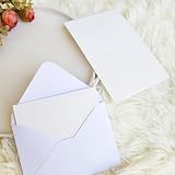 WYAN 40 Pack Mini Envelopes 15x10cm Black Classic Flap DIY Gift Cards Wedding view 4