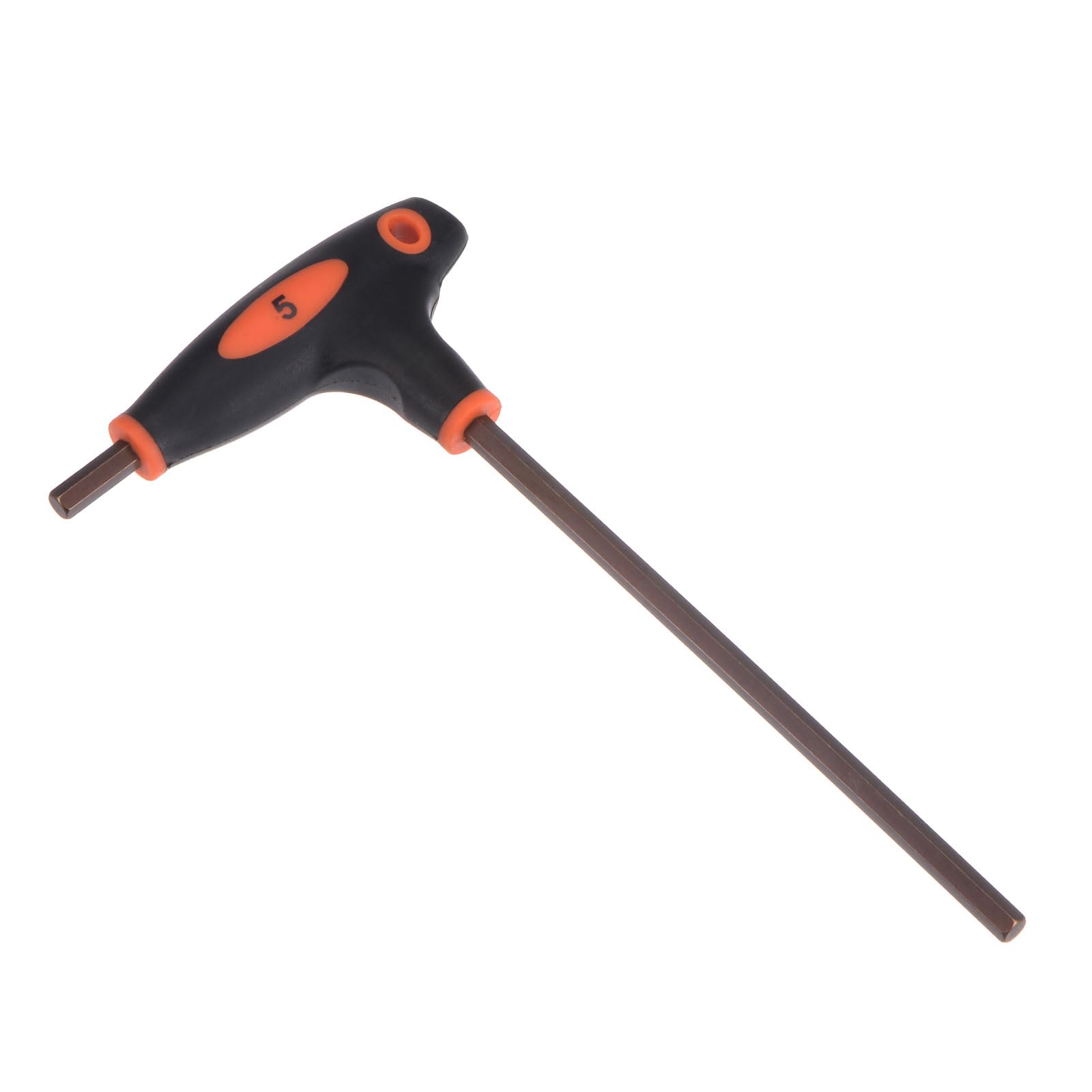 CoCud T-Handle Hex Key, 5mm Hex, S2 Steel Metric T-Key Wrench Red - (Applications: for Basic Home Repair and Mechanical Maintenance), 1-Piece