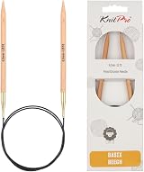 KnitPro Basix Beech Fixed Circular Needles 32" 80cm 6.00mm