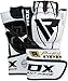 RDX MMA Gloves for Grappling Martial Arts Training, Approved by SMMAF, Open Palm Cowhide Leather With Adjustable Wrist Straps, Gel Sparring Mitts for Muay Thai Combat Punching Kickboxing Cage Fighting