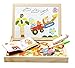 Lewo Learning & Education Character Magnetic Puzzle Drawing Toys Board