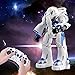 Bestoying Spaceman RC Robot With Shoots Soft Rubber Missiles, Flashing Lights and Sound, Walking Talking and Dancing