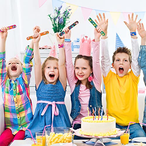 Koogel 48 Stk. Ostern Schnapparmband Bunte Ostereier Klatscharmband für Kinder Mitgebsel Kindergeburtstag Ostern Mitbringsel Geschenke Jungen Mädchen Party Geburtstag