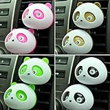 Sedeta® 2Pcs Decor Air Freshener Blink Lovely Mini Panda Perfume Fragrance Fragrant Flavour Diffuser For Auto Car Dashboard Vehicle Colorful 4 Color New