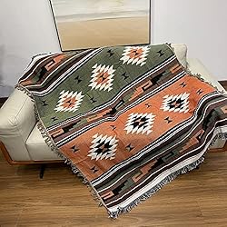 Pretyw Aztec Throw Blanket Southwest Blankets with