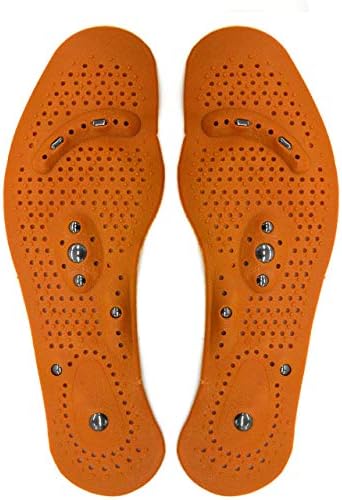Magnetic Massage Insoles, Improve Blood Circulation, Relieve Feet Pain Massage Insoles Orthotics, Acupuncture Massage Shoe Pads Therapy Insoles for Men Women (Small)