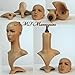 Realistic Female Mannequin Head with Base with 2 Wigs