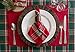 DII 100% Jute, Rustic, Vintage Placemat, for Parties, BBQ's, Everyday, Holidays Use, Set of 6, S/6, Solid Red 6 Count (CAMZ36658)