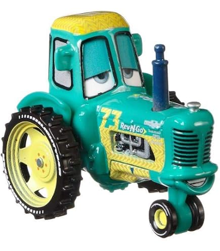 Amazon.com: Disney Cars View Zeen Racing Tractor, Miniature