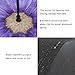 Rainlax Inverted Umbrella Double Layer Windproof UV Protection Reverse Folding Umbrellas for Car Rain Outdoor with C-Shaped Handle (Black&Glaze)