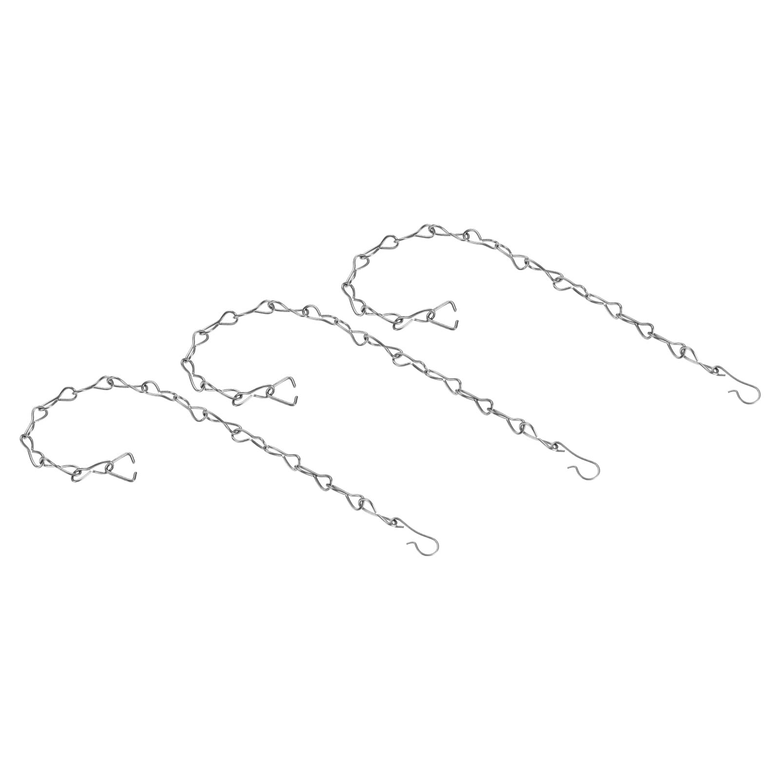 YOKIVE 3 Pcs Toilet Flapper Chain, 304 Stainless Steel Toilet Flapper Lift Chain Replacements, Great for Toilet Flapper (Silver, 8.66-Inch)