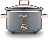 Tower Cavaletto 3.5 Litre Slow Cooker Grey Rose Gold T16042GRY