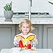 Bumkins Sleeved Baby or Toddler Bib, Smock, Waterproof Fabric, Fits Ages 6-24 Months, DC Comics Wonder Woman