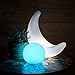 LOFTEK LED Crescent-Shaped Mood Lamp, 15-inch RGB Color Changing Decorative Night Light with and Remote Control, IP65 Waterproof and UL Listed Adapter, Perfect for Nursery or Decor Use
