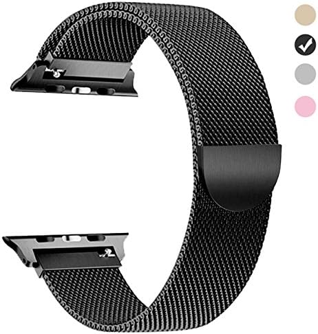 GEEP For Apple Watch Band 42mm Series iwatch Band Milanese Loop Men Black