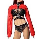 bondage harness Sexy Leather Harness Bra Punk Goth Strappy Body Cage Black Adjustable Tops (PG0149W)