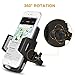 Amoner Phone Car Air Vent Mount, Universal 360 Rotation Car Phone Holder Cradle for iPhone X/8/8 plus/7/7 plus/6s/6 plus, Samsung Galaxy, Other Smart phones and GPS Devices (Black)