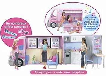 Barbie Hot Tub Party Bus Vehicle Play Set By Barbie Amazon