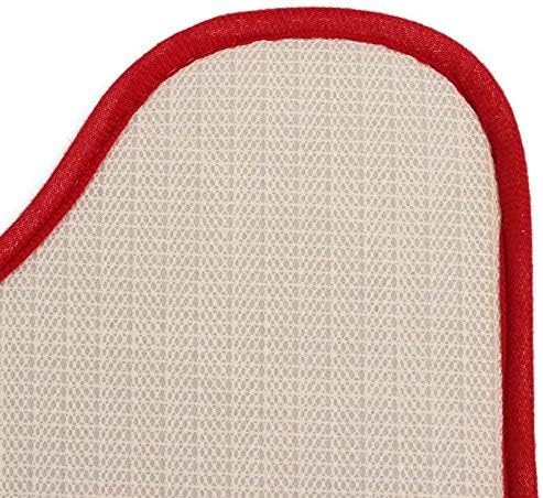 ele ELEOPTION 3 Piece Non Slip Pedestal Bath Mat Set, Toilet Lid Cover Mat - Image 4