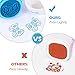 Unomor Easter Stamps for Easter Baskets Stuffers, Kids Easter Eggs Hunting Game Easter Party Favors Easter Crafts, 1.5 Inches Diameter 18 Pack