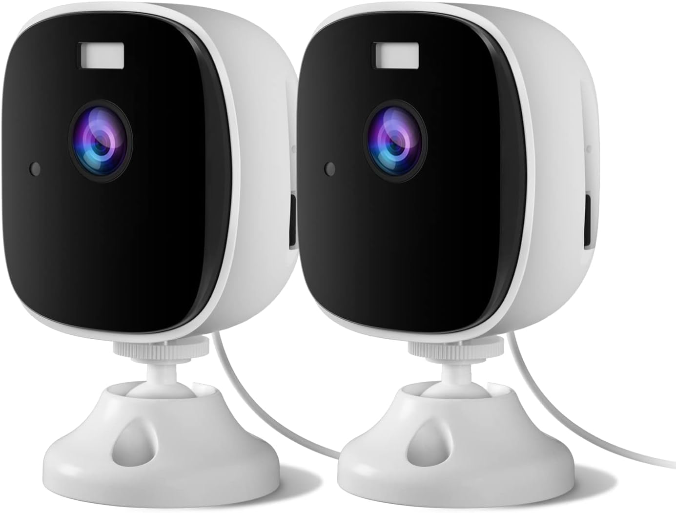 Photo 1 of 2pack 2K Security Cameras for Home Security,4MP WiFi Indoor Camera with Color Night Vision, AI Motion Detection, Two-Way Audio, Cloud & SD Card Storage, Compatible with Alexa & Google Assistant