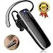 New bee Bluetooth Earpiece V5.0 HD Stereo Ultralight Wireless Handsfree Headset 12Hrs Talktime Noise Cancelling Mic Driving Headset Compatible with iPhone Android Businessman Driver Trucker