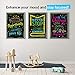 HappyPoster Inspirational Wall Art with Stickers! 10 Motivational Posters for Classroom Decorations, Home, Office Decor, College Dorm, Library Poster Set. School Supplies Positive Quotes Wall Decor