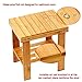Famistar Bamboo Step Stool for Kids Children Adult,Anti-Slip Lightweight Chairs Seat with Storage Shelf/Foot Pads,Multfunctional for Bathroom,Living Room,Bedroom,Laundry Room or Garden(Medium)