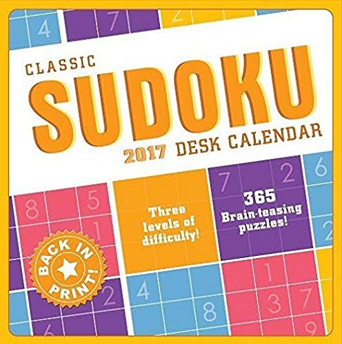 Page a day sudoku calendar 2017 365 medium puzzles