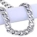 Trendsmax 11mm Mens Boys Curb Cuban Link Chain Silver Tone Stainless Steel Necklace 18-36inch