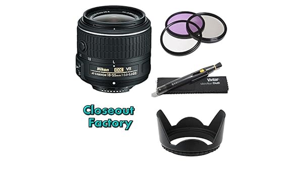 Nikon AF-S DX NIKKOR 18 – 55 mm f/3.5 – 5.6 G VR II Lente de DSLR ...