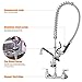 MSTJRY Commercial Sink Faucet with Pre-Rinse Sprayer Brass Constructed 8 Inch Center Wall Mount Kitchen Faucets with 12