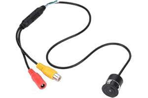 Mini HD Color CCTV Camera with 170 Degree Wide Angle, Wired Hidden Camera for Car, Waterproof and Shockproof Design, Laminate