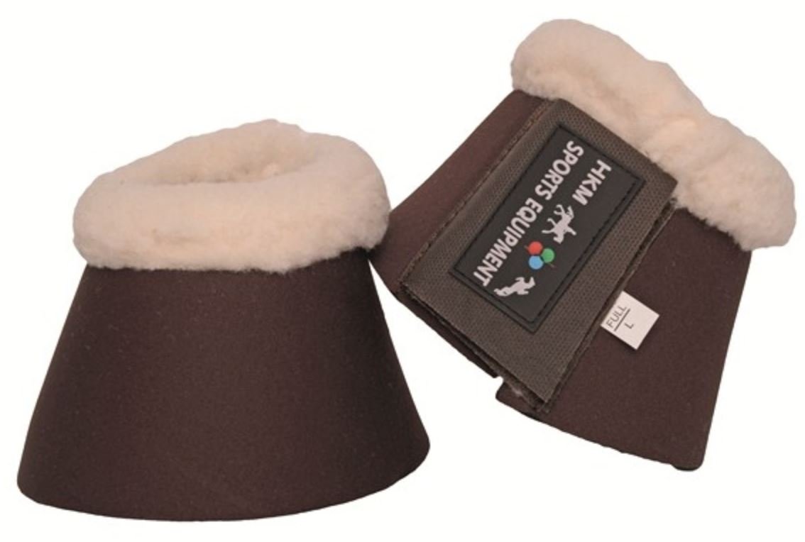 HKM SPORTS EQUIPMENT Hoof Bells, Comfort with Padding, Dark Brown, Thoroughbred, One Size