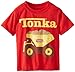 Tonka Little Boys' Toddler Short Sleeve T-Shirt, Red, 3T