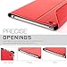 CoastaCloud iPad 2/3/4 Really Thin SmartShell Stand Cover with Magnetically Detachable Wireless Bluetooth Keyboard Case for Apple iPad 2 3 4 (Red)