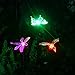 OxyLED Solar Garden Lights, 3 Pack Solar Stake Light Hummingbird Butterfly Dragonfly, Solar Powered Pathway Lights, Multi-Color Changing LED Lights, Outdoor Lighting for Garden/Patio/Lawn