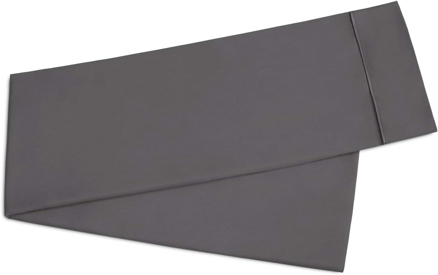 Egyptian Luxury Soft Brushed Microfiber Body Pillow Pillowcase - Hypoallergenic Non-Zippered Hotel Quality Body Pillow Cover - 21" x 60" - Gray: Kitchen & Dining