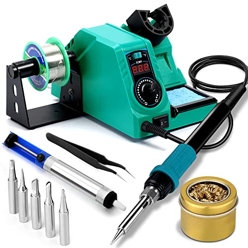 Digital Soldering Station, SUNRUI 70W Soldering Iron Station Kit with