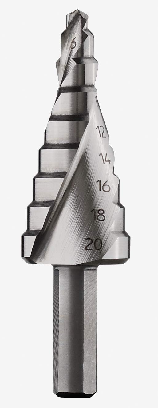 Bosch Professional HSS Step Drill Bit (for Metal and Plastic diameter 4 - 20 mm, Length 70.5 mm, Drill Accessories)
