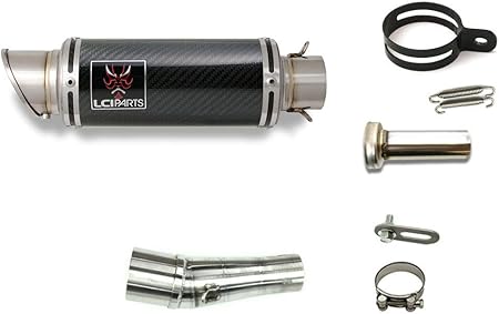 Amazon ヴェルシス X 250 Versys X 250 17 Lciparts Lci ショート カーボン スリップオン マフラー スリップオン 車 バイク