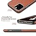 Diaclara iPhone 11 Pro Max Case Leather Handmade Prime Cover Business Thin Full Body Protective Shell with Shinning Edge Never faded for Apple-6.5'' (Brown)