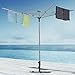 JS HANGER Outdoor Umbrella Clothesline Large Collapsible 4-arm Parallel Clothes Drying Rack Clothes Hanger for Laundry