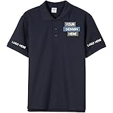 GDSHAPE Custom Polo Shirts Design Your Own Personalized Golf Shirt with Logo/Text/Image for Men/Women