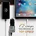 Car Charger, Aonear 3.1A Rapid Dual Port Fast USB Car Charger with 6-feet Charging Cable Compatible iPhone X / 8/8 Plus / 7 / 6s / 6s Plus 5S 5 5C SE,Pad and More