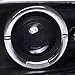 Spec-D Tuning LHP-SIV99JM-RS Chevy Silverado Black Dual Halo Led Projector Headlights